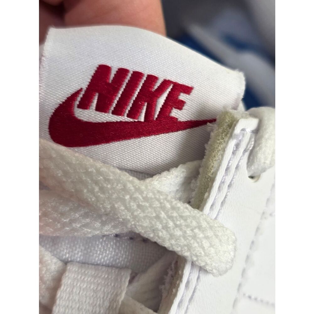 Nike Cortez Leather Forrest Gump Kids Shoes White Red Blue Size 2.5Y Brand New - Picture 12 of 16